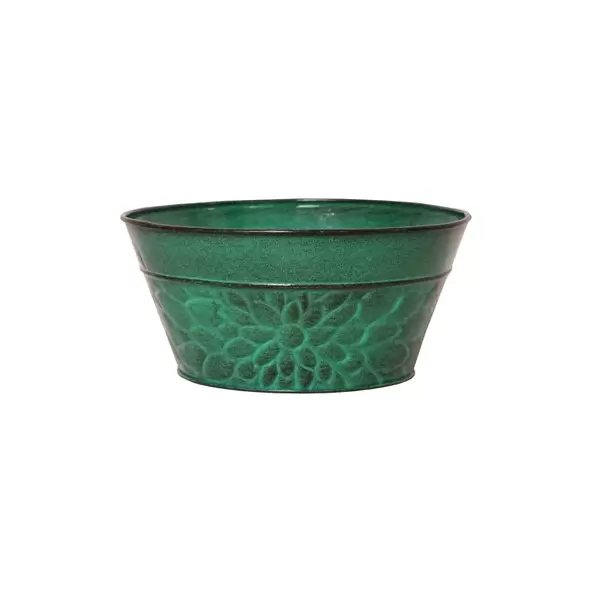 Robert Allen 8" Laurel Bowl Planter Aqua