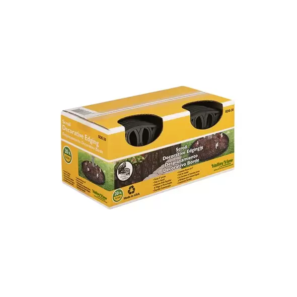 Valley View 20' Scroll Decorative Edging Black
