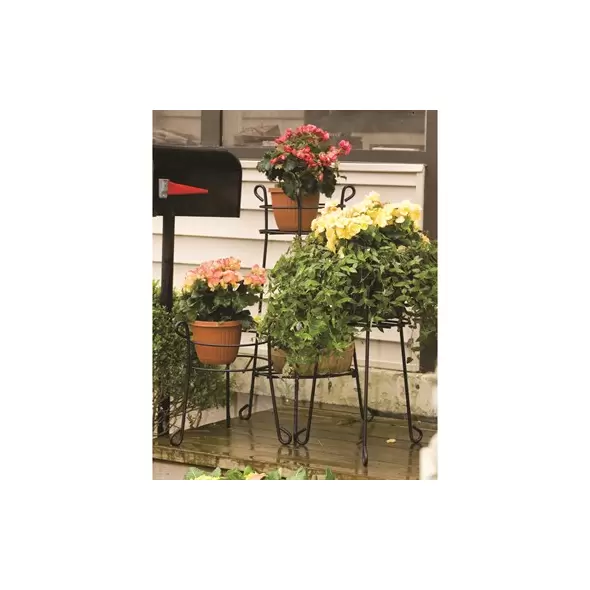 Panacea 21" Heavy Duty Plant Stand Black