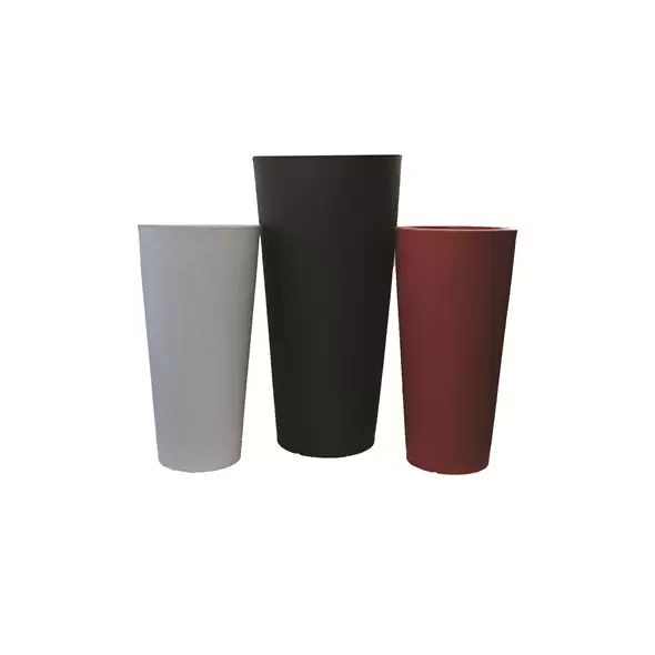 Tusco 20" Cosmo Round Planter Black