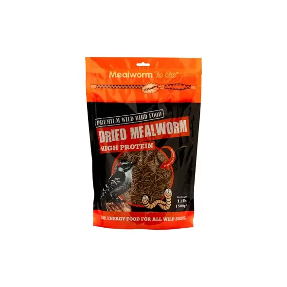 Unipet 17.6oz Mealworm To Go Ziplock Pack