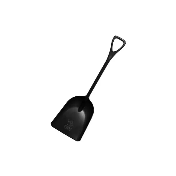 Bully Tools 42" 1 Piece Poly Scoop D Grip Handle Black