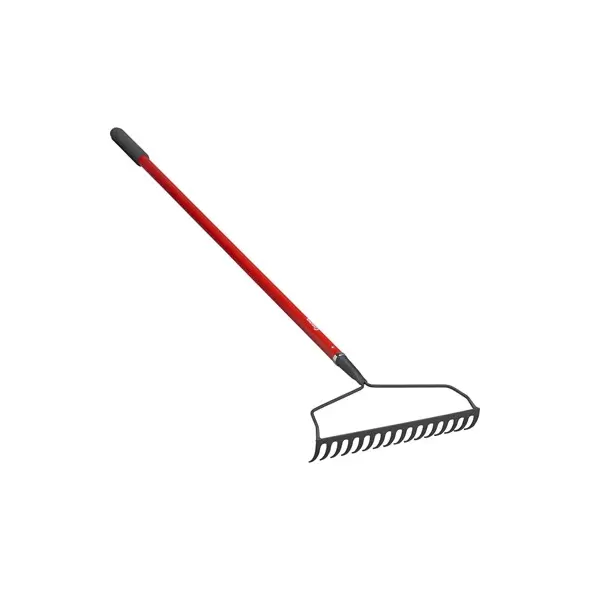 Corona 16" Bow Head Rake 16 Tine w/ 60" Fiberglass Handle