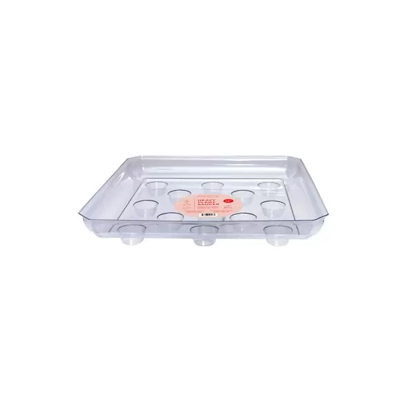 CWP 12" Square Carpet Saver Heavy Footed Saucer