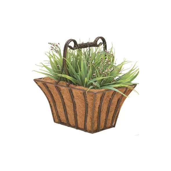 Deer Park Rectangular Twist Basket With Coco Liner