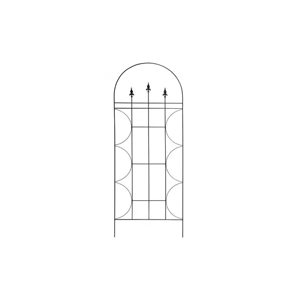 Deer Park 60" x 24" Finial Trellis Black