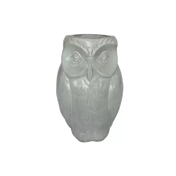 MCarr 18" Owl Planter White