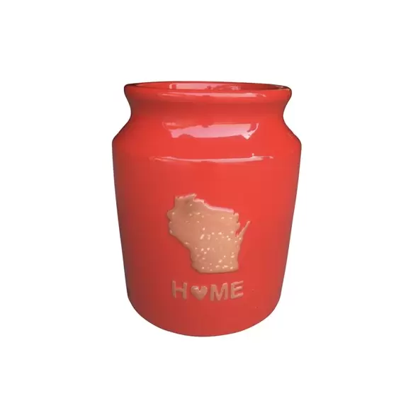 MCarr 24pc Wisconsin State Churn Planter Pallet Scraped Red