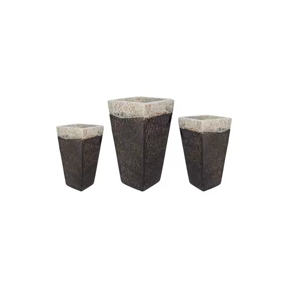 MCarr 15pc Tall Smooth Planter Pallet Volcanic Falling Brown