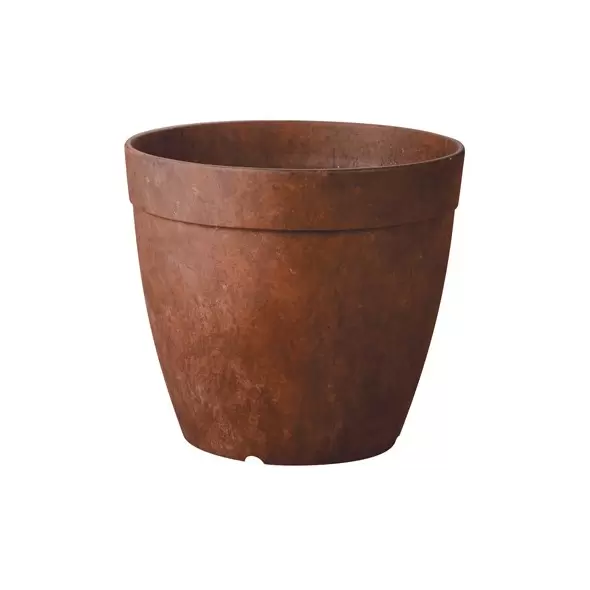 Artstone 8" Round Dolce Planter Rust