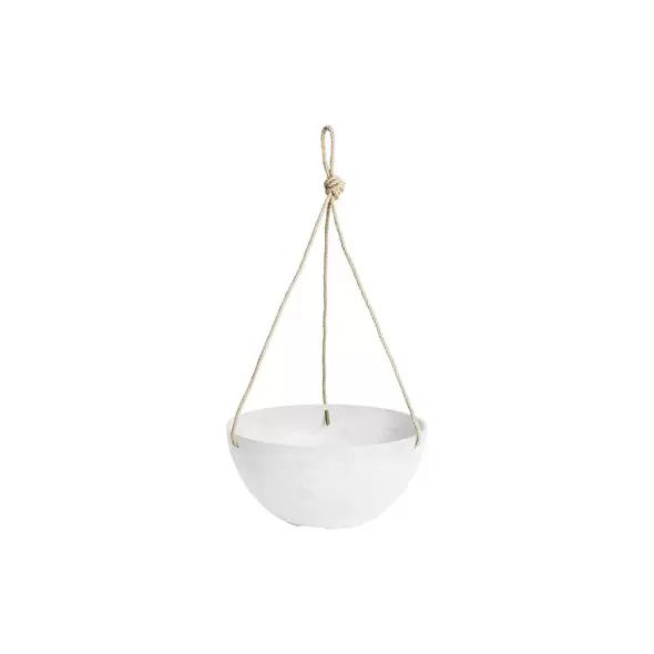 Artstone Napa 12" Hanging Bowl White