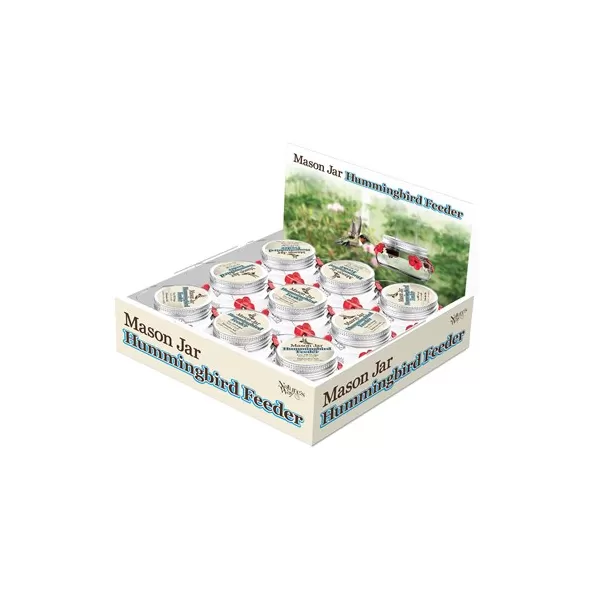 Natures Way 9pc 6oz Mason Hummingbird Feeder Tray Pack