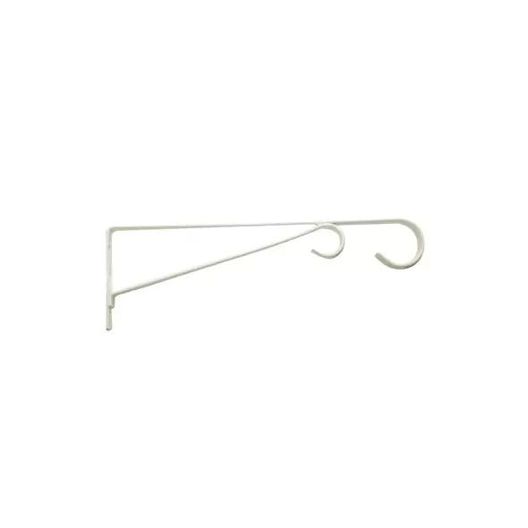 Panacea 12" White Hanging Basket Bracket