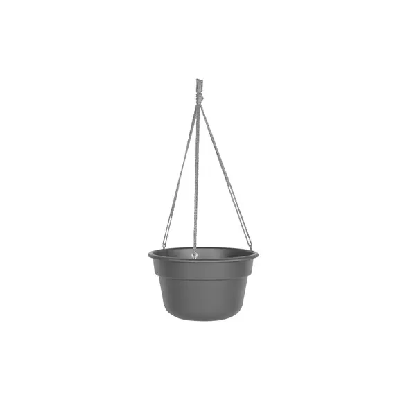 Bloem 12" DuraCotta Hanging Basket Charcoal