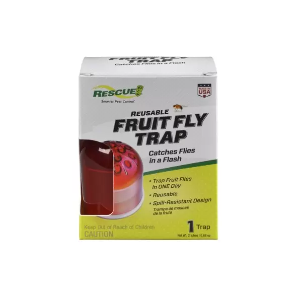 Rescue Fruit Fly Trap 1pk Reusable (4/CS)