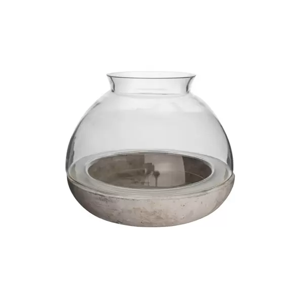 SSI 10 1/4"x7 7/8" Glass & Cement Terrarium