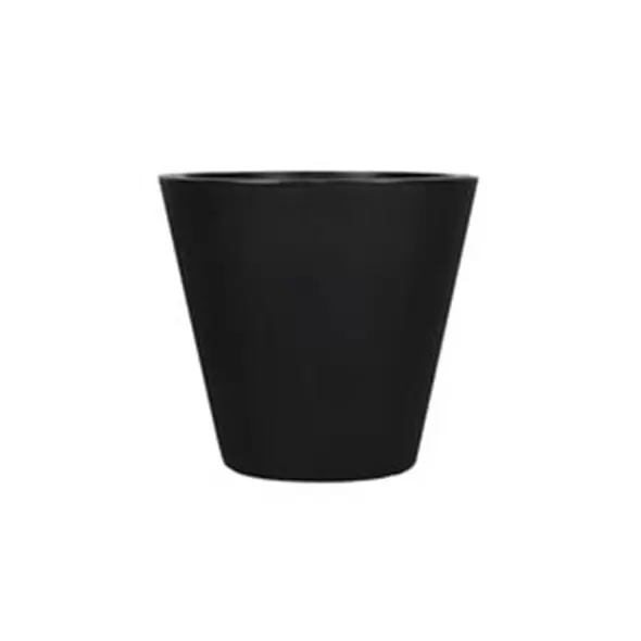 Tusco 24" Cosmo Round Planter Black