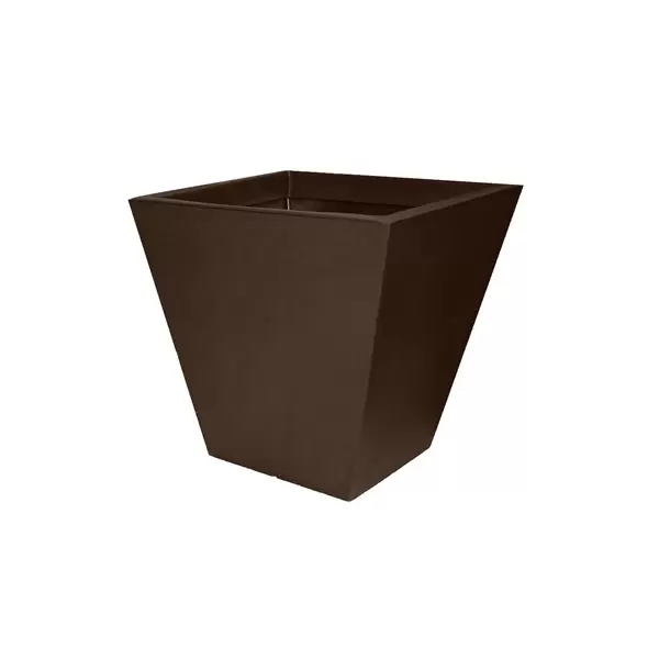 Tusco 22" Cosmo Square Planter Espresso