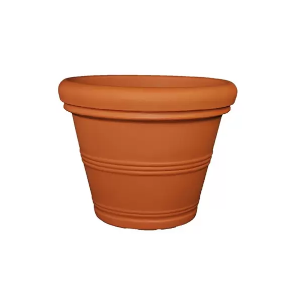 Tusco 15.5" Rolled Rim Planter Terra Cotta