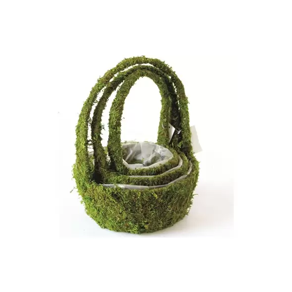 SuperMoss 3PC Set Deco Basket Miramonte