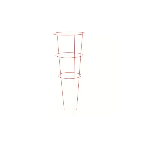 Panacea 42" Red Tomato Cage 3 Leg 3 Ring