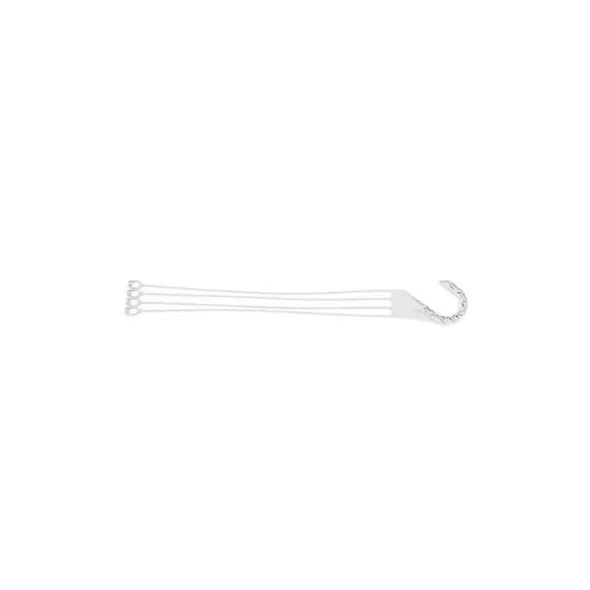 Landmark 22In Double Clip Auto Hanger White 25 Per Bag