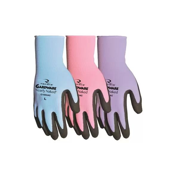 BGC Glove Gardware 18G Nearly Naked Nylon Sgl Nitrile L
