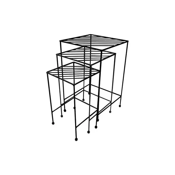 AGW 3pc Nesting Set of Lattice Plant Tables