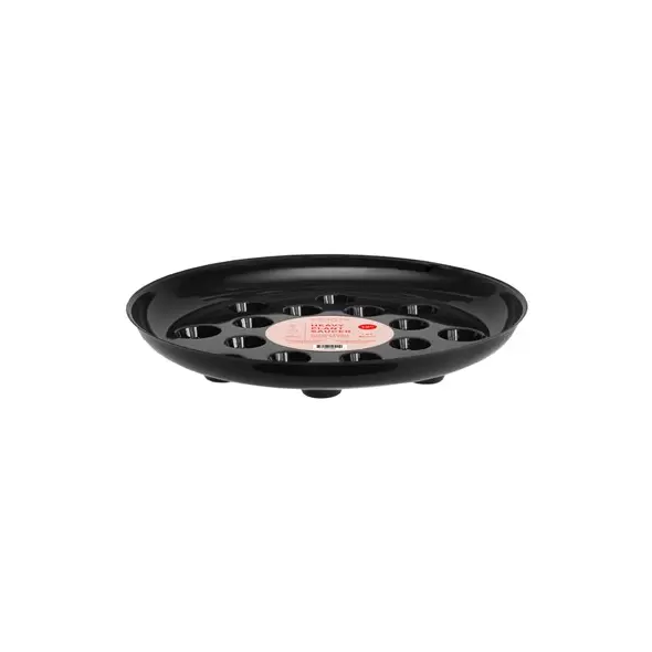 CWP 12" Black Carpet Saver Saucer