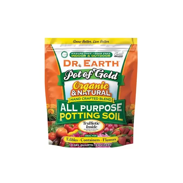 Dr Earth 8qt Pot of Gold Potting Soil 4/CS