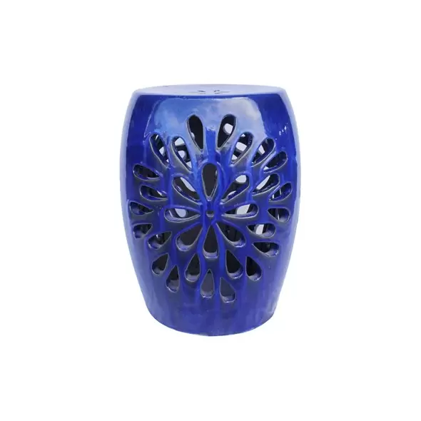 MCarr 19" Starburst Garden Stool Light Blue
