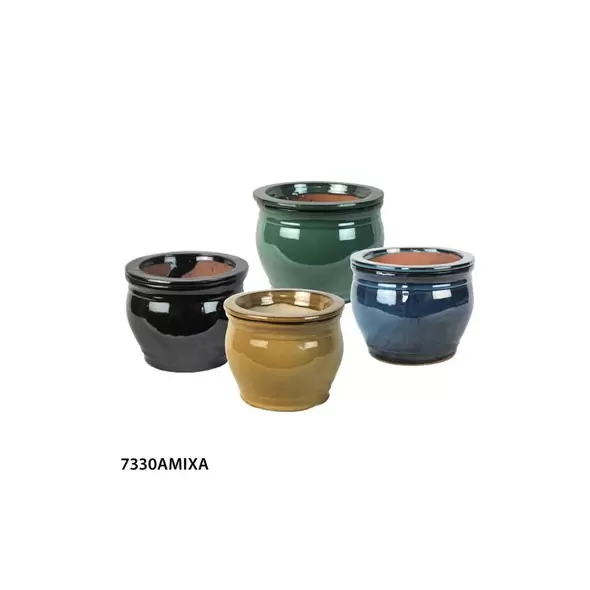 MCarr 4pc Self Watering Round Pot Mixed Asst