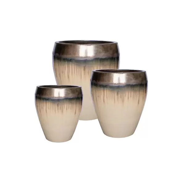 MCarr 12pc Tall Hipster Planter Pallet Gold Yellow Cream