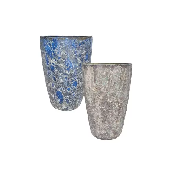 MCarr 12PC Tall Round Pltr Plt Mixed Colors