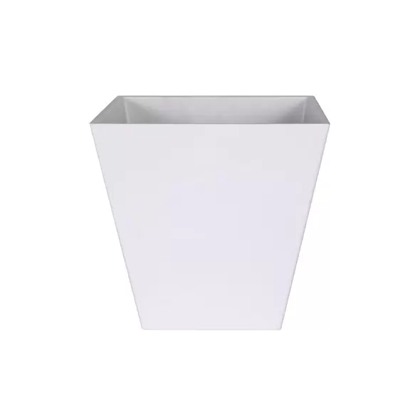 Artstone Ella 6" Square Planter White