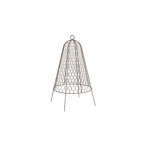 Panacea 20" Grdn Cloche Plant Protector Bell Rust