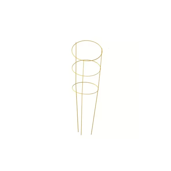 Panacea 54" Yellow Tomato Cage 4 Leg 4 Ring