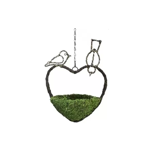 SuperMoss 9.5in Woven Bird Feeder Sparrow