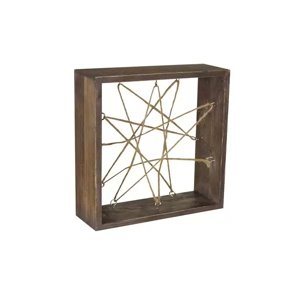 SSI 7" Air Plant Wood Frame Natural Wood