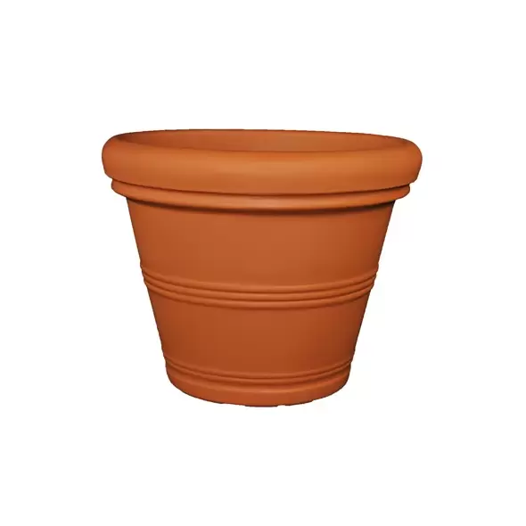 Tusco 42" Rolled Rim Planter Terra Cotta