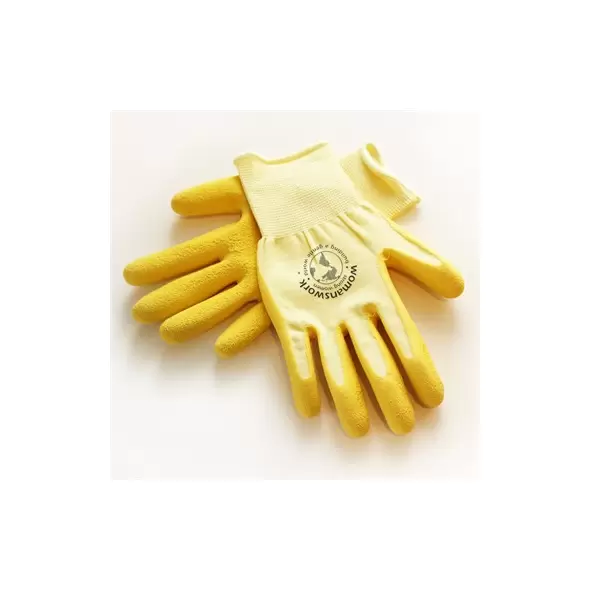 WWG Small Yellow Weeding Glove Latex Dipped