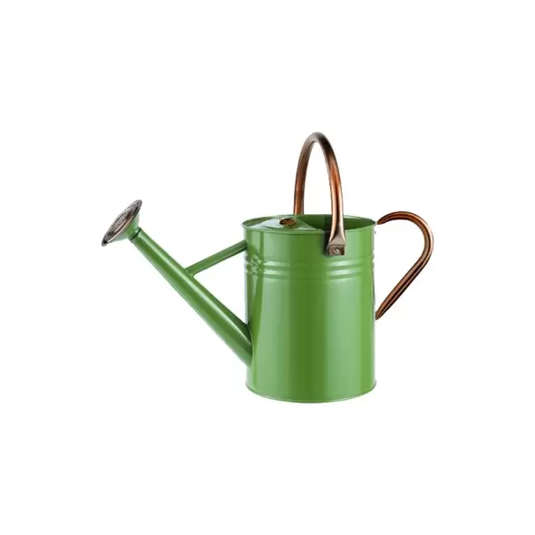 WSP 1 Gallon Watering Can w/ Copper Accents Tweed Green
