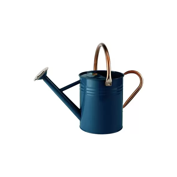 WSP 1 Gallon Watering Can w/ Copper Accents Midnight Blue