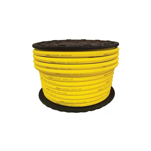 Dramm 3/4" Premium Colorstorm Rubber Hose Custom Cut per Foot Yellow