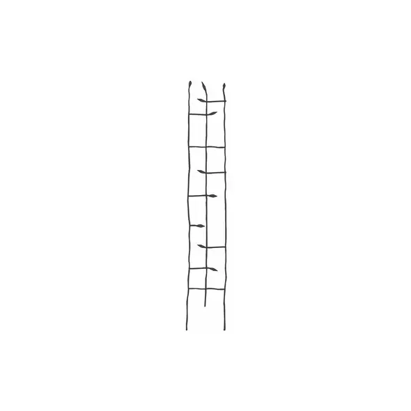 Panacea 72" Narrow Forged Twig Trellis With Leaves