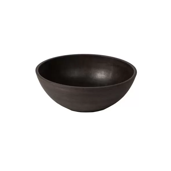 Algreen 12"x4.5" Bowl Planter Brown