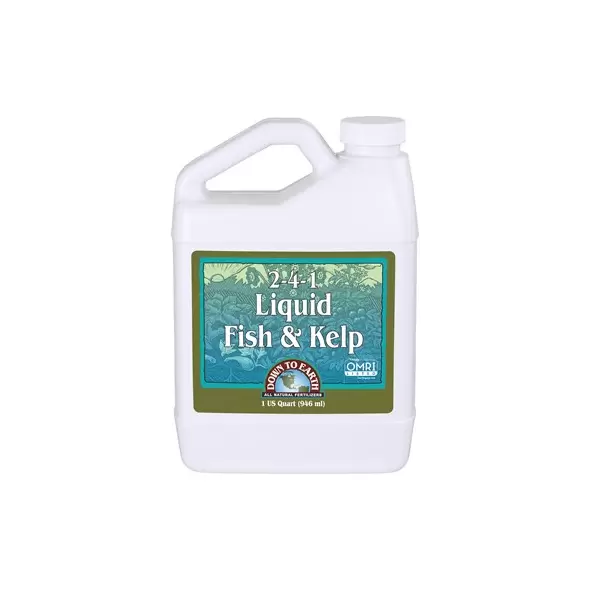 Down to Earth 32oz Liquid Fish & Kelp 2-4-1 OMRI
