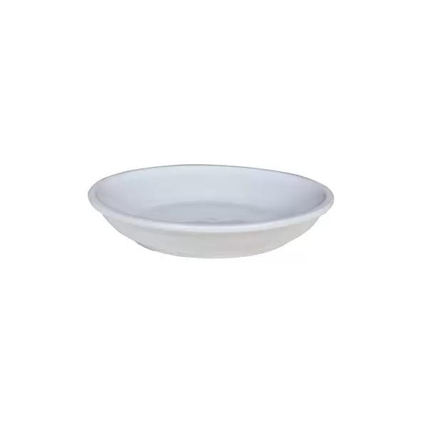 Michael Car 16.1" Flared Round Saucer White