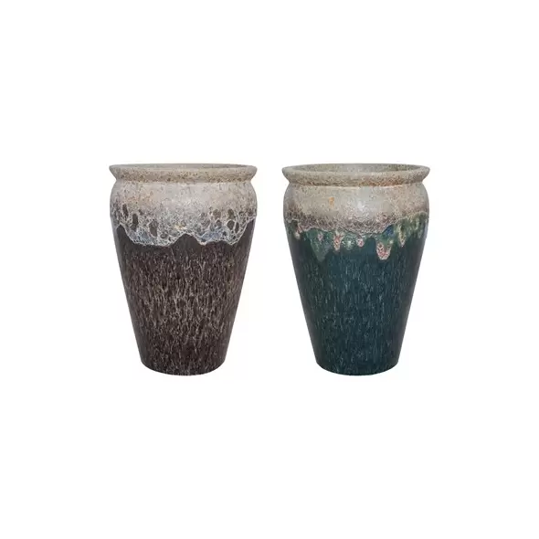 MCarr 12pc Tall Wide Mouth Jar Planter Pallet Mixed Colors