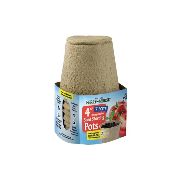 Ferry Morse 7pk 4" Round Fiber Pots
